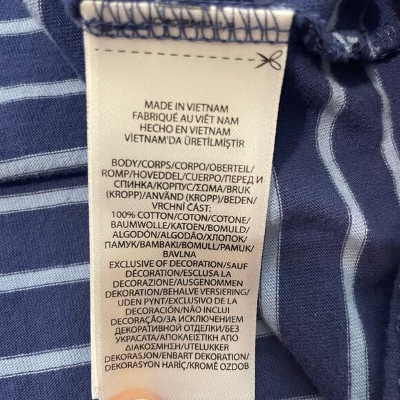 Polo Ralph Lauren Men’s Striped T-Shirt Cotton Crew Custom Slim Fit sz XL Blue - Picture 9 of 11